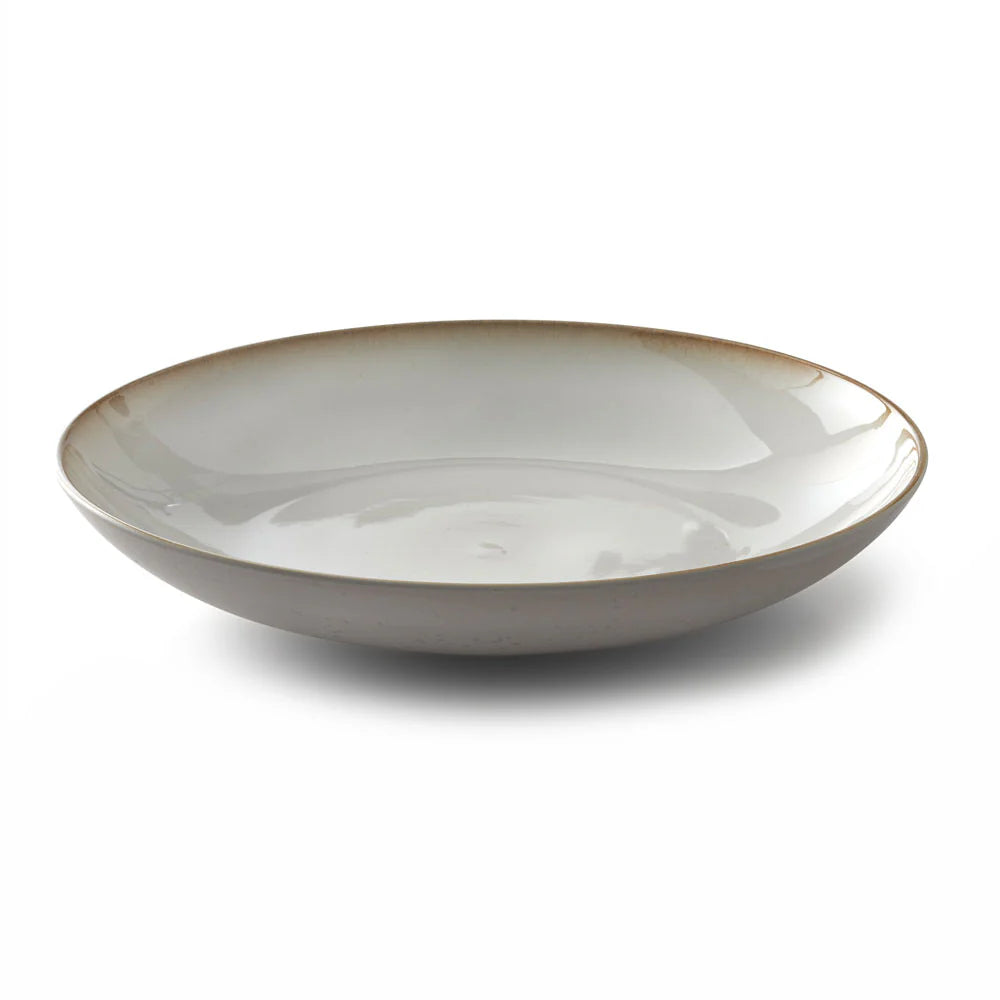 Bitz Living Stoneware Dish 40 cm Cream, Cream